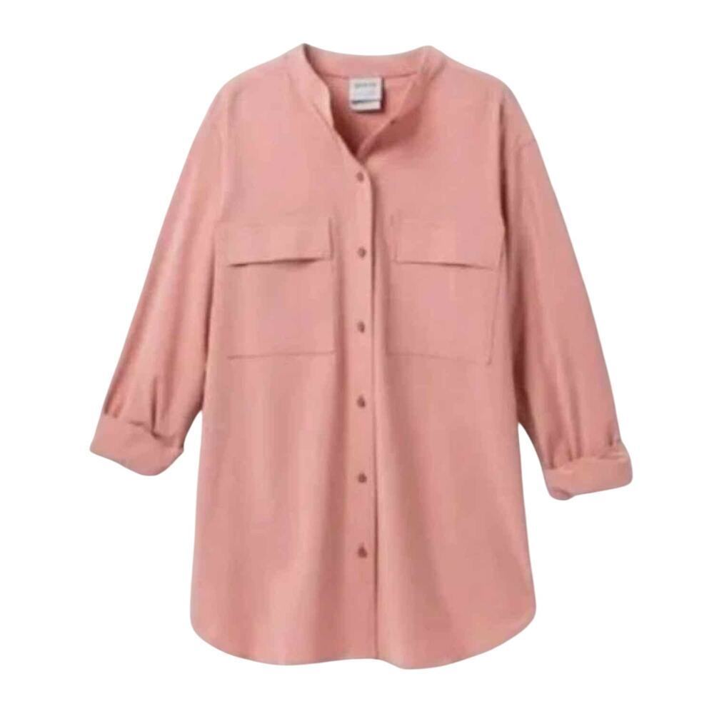 Prana Railay Tunic Shirt in Cloud Blush UPF 50+ Women's Large Pink Medium NWT